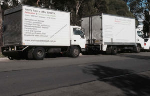 Sydney Removalist - Andy has a little TRUCK Removals - Our small removal trucks - 3 tonne Pantec moving trucks